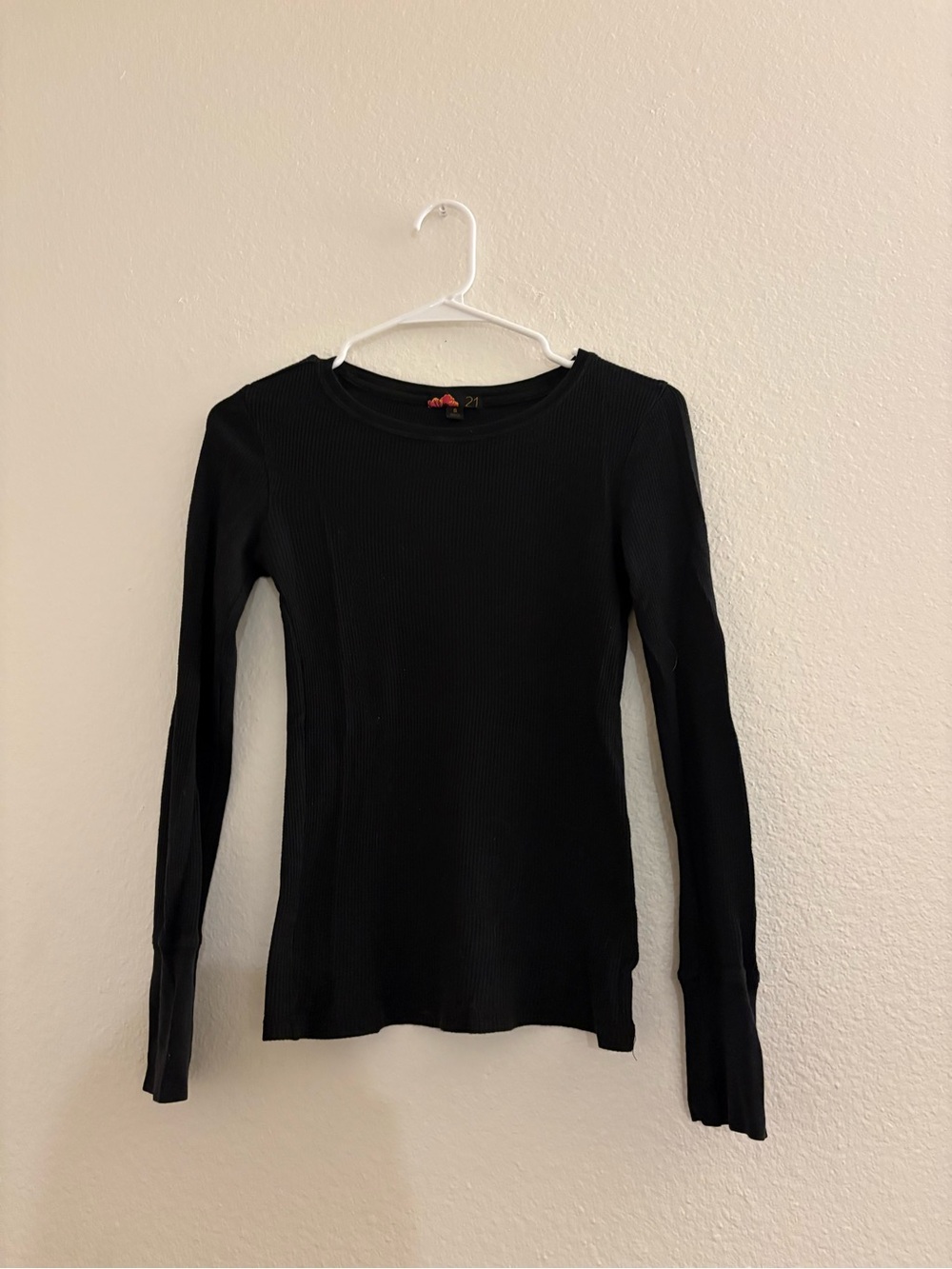Forever 21 Long Sleeve Ribbed Top
